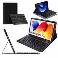 Strado-Tech Z klaviatūra Bluetooth, skirta Redmi Pad 2 Pro 2025 - apsauginis su stovu, prieiga prie prievadų ir mygtukų
