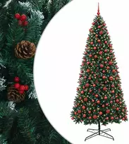 Dirbtinė lankstoma Kalėdų eglutė su žaisliukais 500 cm 900 LED