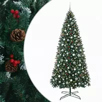 Dirbtinė lankstoma Kalėdų eglutė su žaisliukais 500 cm 900 LED