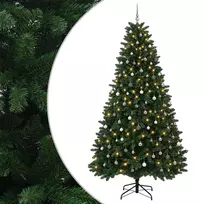 Dirbtinė vidutinio žalumo Kalėdų eglutė su rutuliu 300 cm