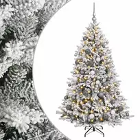 Dirbtinė Kalėdų eglutė su burbulais 180 cm 300 LED Šilta balta
