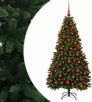 Dirbtinė vidutinio žalumo Kalėdų eglutė su rutuliu 180 cm