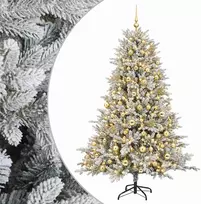 Dirbtinė Kalėdų eglutė su burbulais 180 cm 300 LED Šilta balta
