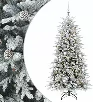 Dirbtinė Sulankstoma Kalėdų Eglutė 180 cm 300 LED Šilta balta