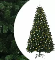 Dirbtinė vidutinio žalumo Kalėdų eglutė su rutuliu 270 cm