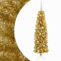 Dirbtinė liekna Kalėdų eglutė su burbulais 180 cm 300 LED
