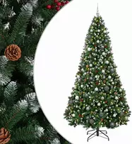 Dirbtinė Kalėdų eglutė su burbulais 210 cm 300 LED Šilta balta