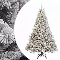 Dirbtinė Kalėdų eglutė su burbulais 180 cm 300 LED Šilta balta