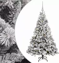 Dirbtinė Kalėdų eglutė su burbulais 120 cm 150 LED Šilta balta