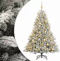Dirbtinė kalėdinė eglutė su rutuliuku 210 cm 300 LED