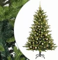 Dirbtinė Kalėdų eglutė su burbulais 210 cm 300 LED Šilta balta