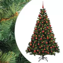 Dirbtinė Kalėdų eglutė su burbulais 210 cm 300 LED Šilta balta