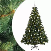 Dirbtinė Kalėdų eglutė su burbulais 180 cm 300 LED Šilta balta