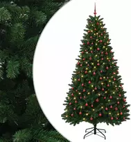 Dirbtinė vidutinio žalumo Kalėdų eglutė su rutuliu 300 cm