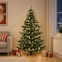 Dirbtinė kalėdinė eglutė su rutuliuku 210 cm 300 LED
