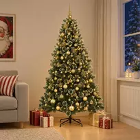 Dirbtinė kalėdinė eglutė su rutuliuku 240 cm 300 LED