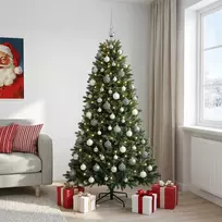 Dirbtinė Kalėdų eglutė su burbulais 180 cm 300 LED Šilta balta