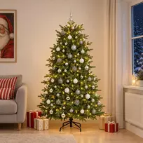 Dirbtinė kalėdinė eglutė su rutuliuku 180 cm 300 LED