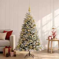 Dirbtinė Kalėdų eglutė su burbulais 120 cm 150 LED Šilta balta