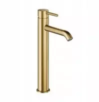 Praustuvo baterija KFA Stovi ant stalviršio Moza Brushed Light Gold PVD + Click Clack 5032-612-39