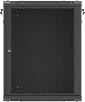 Spinta Lanberg Montavimo pakabinama rack 19'' 15U 600X600 juoda perforuotomis durimis (flat pack) (WF01-6615-23B)