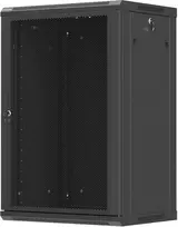 Lanberg Montavimo pakabinama 19'' 18U 600x450 juoda spintelė su perforuotomis durelėmis (FLAT PACK) (WF01-6418-23B)