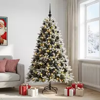 Dirbtinė Kalėdų eglutė su burbulais 210 cm 300 LED Šilta balta