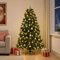 Dirbtinė kalėdinė eglutė su žaisliuku 180 cm 300 LED