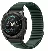 TECH-PROTECT NYLONLOOP GARMIN FENIX 5X / 5X PLUS / 6X / 6X PRO / 7X / 8 / 8 PRO / 9 / 9 PRO (51 MM) KARIUOMENĖS ŽALIA