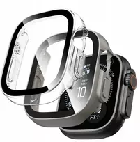TECH-PROTECT DEFENSE 2 vnt. rinkinys APPLE WATCH ULTRA 1 / 2 / 3 / 4 (49 MM) TITANO IR SKAIDRUS