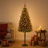 Dirbtinė Kalėdų eglutė su burbulais 180 cm 300 LED Šilta balta