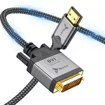 Kabelis Reagle HDMI - DVI-D 1.5m sidabrinė (RHDV150P)