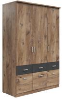 Spinta Brando 3, grafito sp./flagstaff oak dark sp., 58 cm x 136 cm x 199 cm