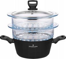 Prekė su pažeista pakuote. Puodas Zwieger Stiga, Ø20 cm, 3 l, juoda sp.
