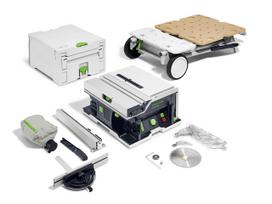 Išilginio pjovimo staklės Festool CSC SYS 50 EBI-Basic-Set; 2x 18 V; (be akumuliatoriaus ir pakrovėjo)