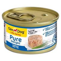 GIMDOG Little Darling Pure Delight Tuna Mono - drėgnas ėdalas šunims - 85g