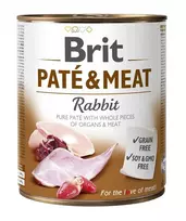 Šlapias maistas šunims BRIT PATÉ & MEAT Triušis 800 g