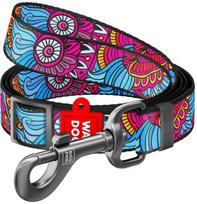 Waudog nailoninis pavadėlis šunims, "Summer" pattern, 20 mm pločio, ilgis 152-183 cm