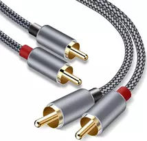 Kabelis Reagle RCA (Cinch) x2 - RCA (Cinch) x2 3m sidabrinė (RARC300P)