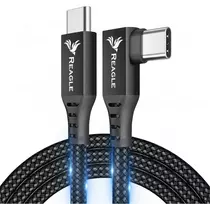 Kabelis USB Reagle USB-C - USB-C 5 m Juodas