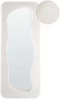 Beliani Sieninis veidrodis QUIMPER 70 × 170 cm, balkšvas