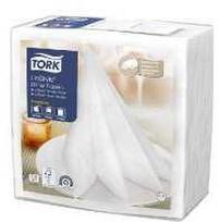 Tork Linstyle servetėlės 39x39 cm, sulankstytos 1/4, baltos, 14 pakuočių po 50 vnt. kartono dėžėje