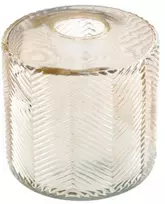 Santex Auksinė stiklinė vaza, 10 cm