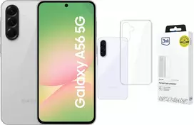 Išmanusis telefonas Samsung Galaxy A56 5G 8/256GB Pilka (SM-A566BZACEUE) + Dėklas Clear Case