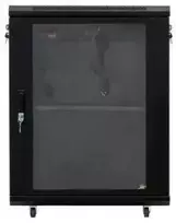 Spinta Incobex RACK 19 wisząca 18U 600x600 Seria: ALL IN ONE (Drzwi szklane, juoda) (INL-RW-18U-6060-S-C)