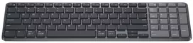 Klaviatūra Dell Pro 7 KB746 - ładowalna - compact - belaidė - 2.4 GHz, Bluetooth - QWERTZ - Niemiecki - Graphite (KB746-BLK-GER)