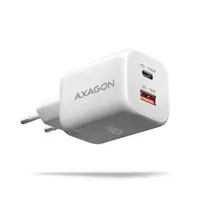 Nešiojamojo kompiuterio maitinimo šaltinis Axagon GaN tinklo įkroviklis 100 W, USB-A + USB-C, PD3.0/PPS/QC4+/SFC2.0/Apple, balta (ACU-PQ100W)