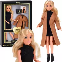 Jokomisiada Anlily Classic Style Doll - brawn Coat and Juodas Dress ZA6233