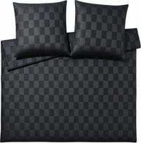 Elegante Patalynės komplektas Courage 200 x 220 cm, antracito spalvos, su 2 pagalvių užvalkalais 80 x 80 cm