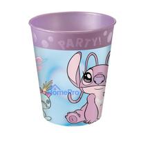 Disney Lilo and Stitch Angel Cute micro premium plastic cup set 4 pcs 250 ml